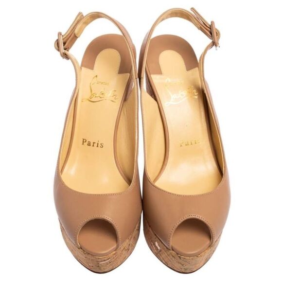 Christian Louboutin Shoes - Christian Louboutin - Donna Anna 120 Napa Red Sole Sandals